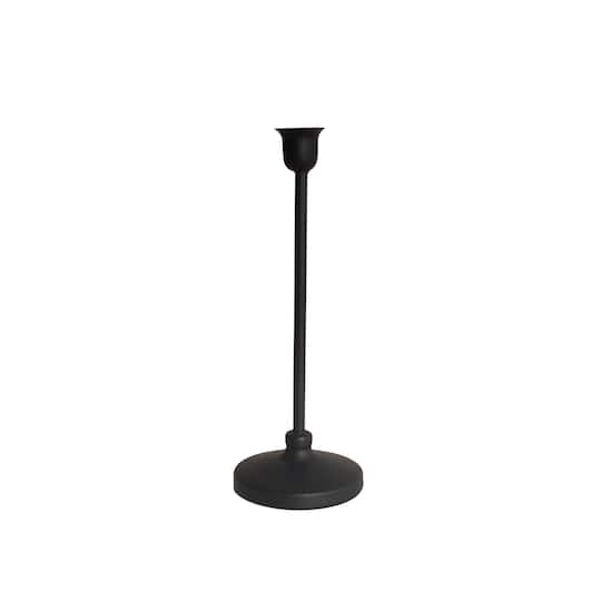 12 Pack: 9.4" Black Metal Candle Holder by Ashland®